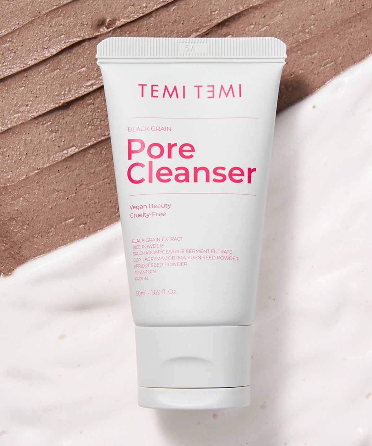 테미테미(TEMITEMI) 블랙그레인 모공 선크림 메이크업 올인원 저자극 클렌저 50ml