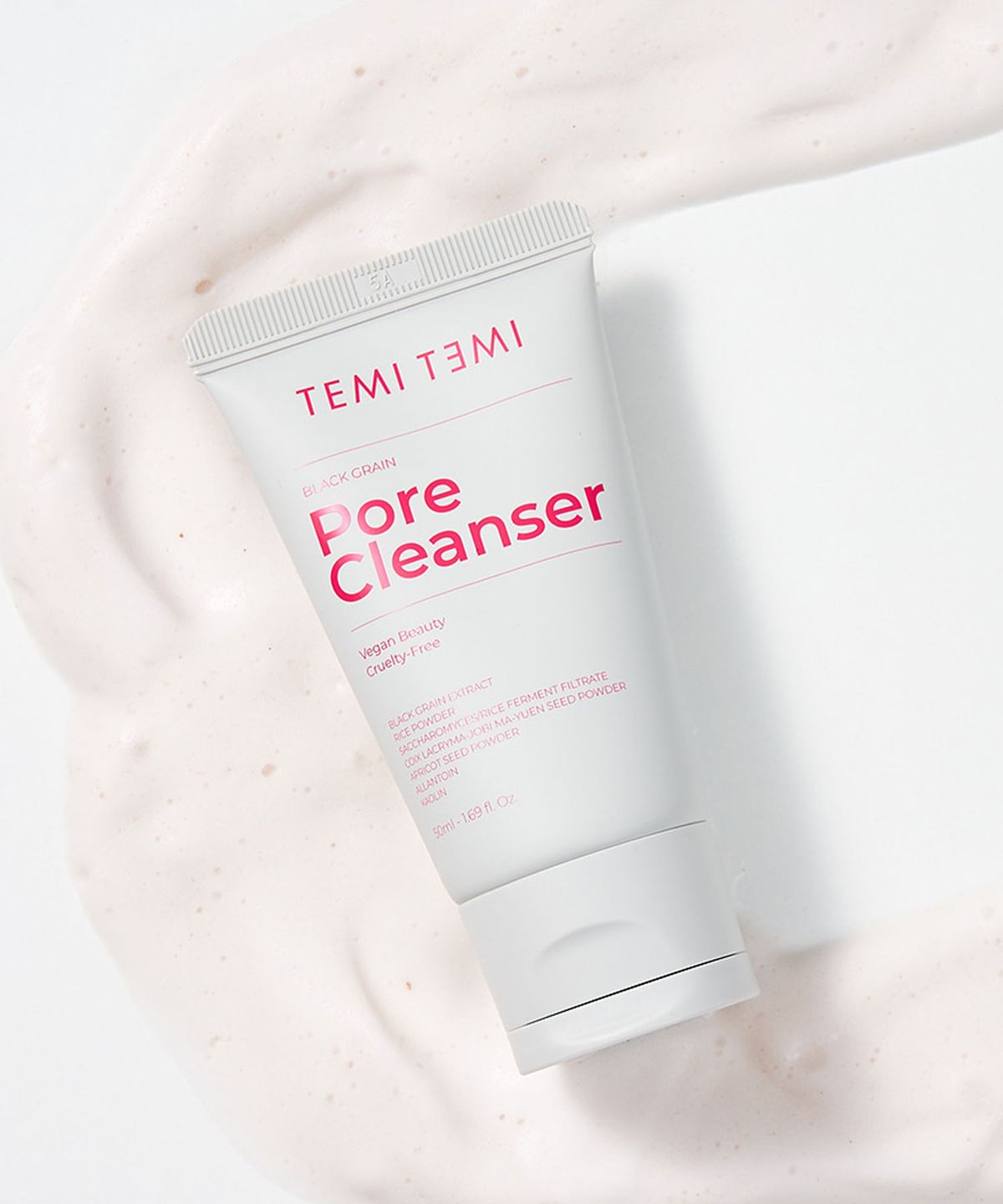 테미테미(TEMITEMI) 블랙그레인 모공 선크림 메이크업 올인원 저자극 클렌저 50ml 2개