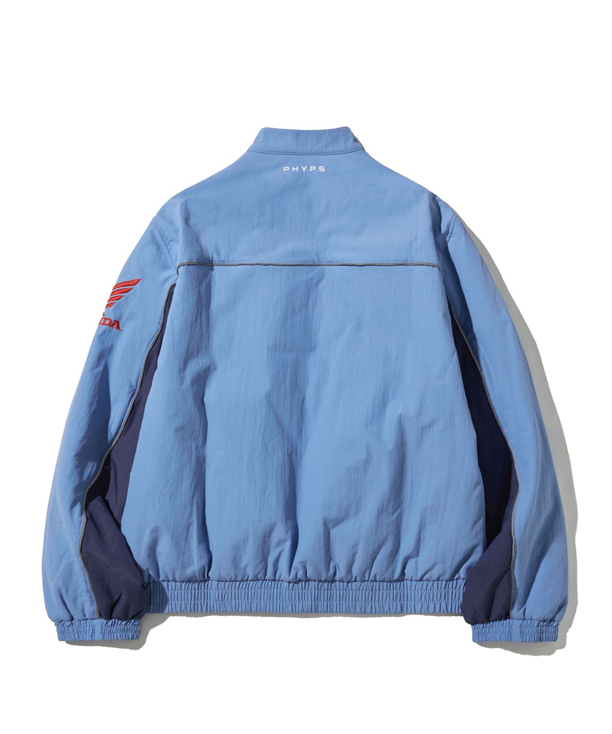 핍스 모터사이클(PHYPS MOTORCYCLE) Piping Motorcycle Blouson Jacket Light Blue