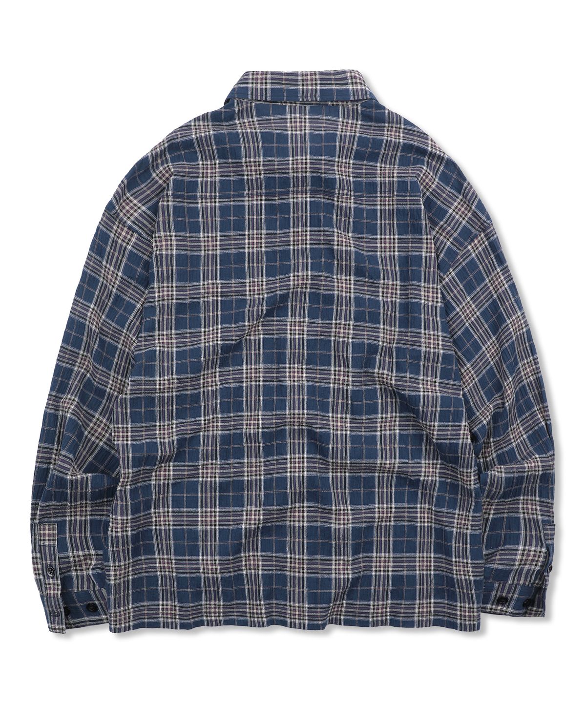 엑스톤즈(XTONZ) XTS042 라이트 체크 셔츠 (NAVY)