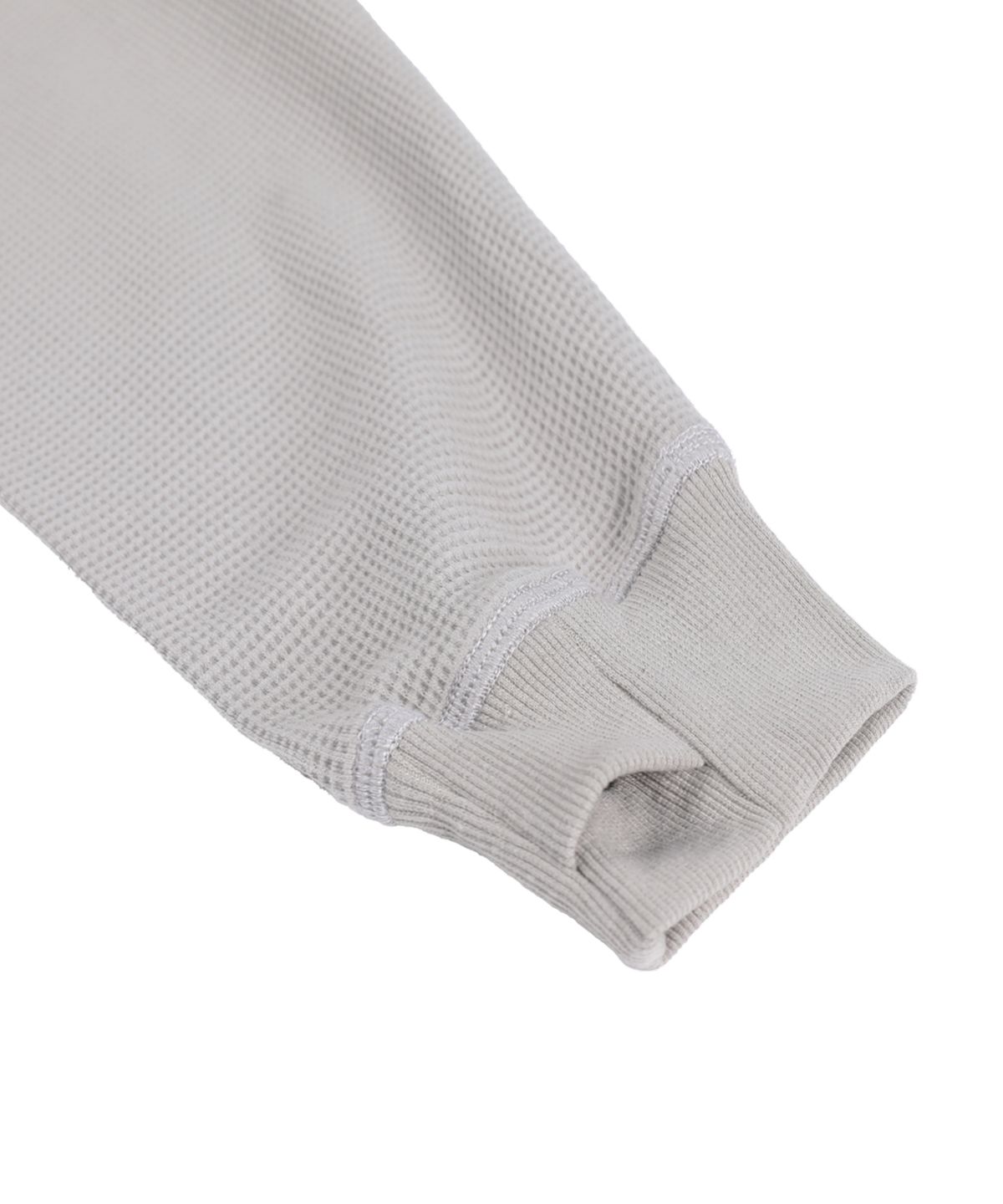엑스톤즈(XTONZ) XTT151 플로우 아플리케 와플 후드 집업 (GRAY)
