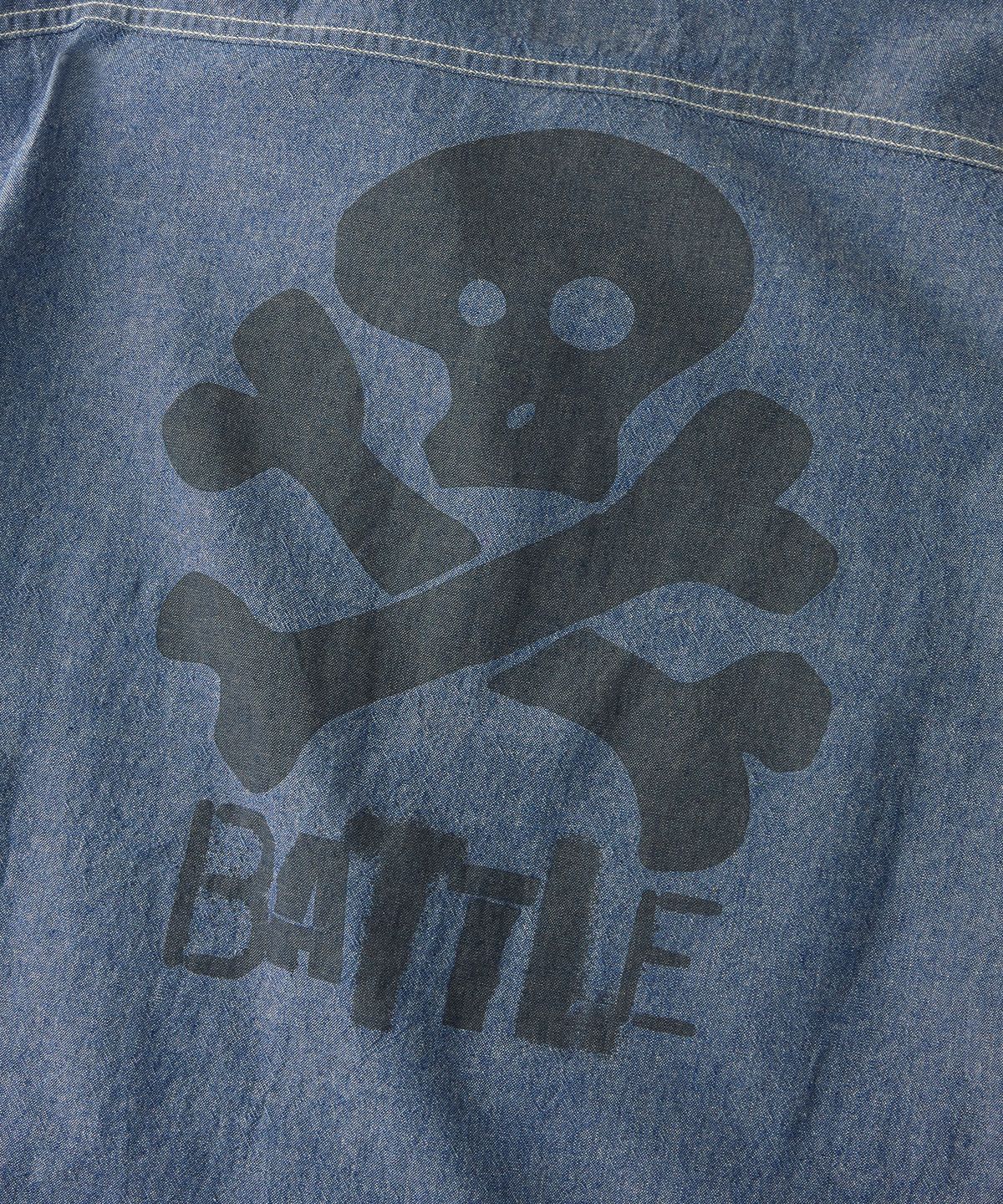아웃스탠딩(OUTSTANDING) [LOONEY TUNES] USN CHAMBRAY SHIRT_L.BLUE