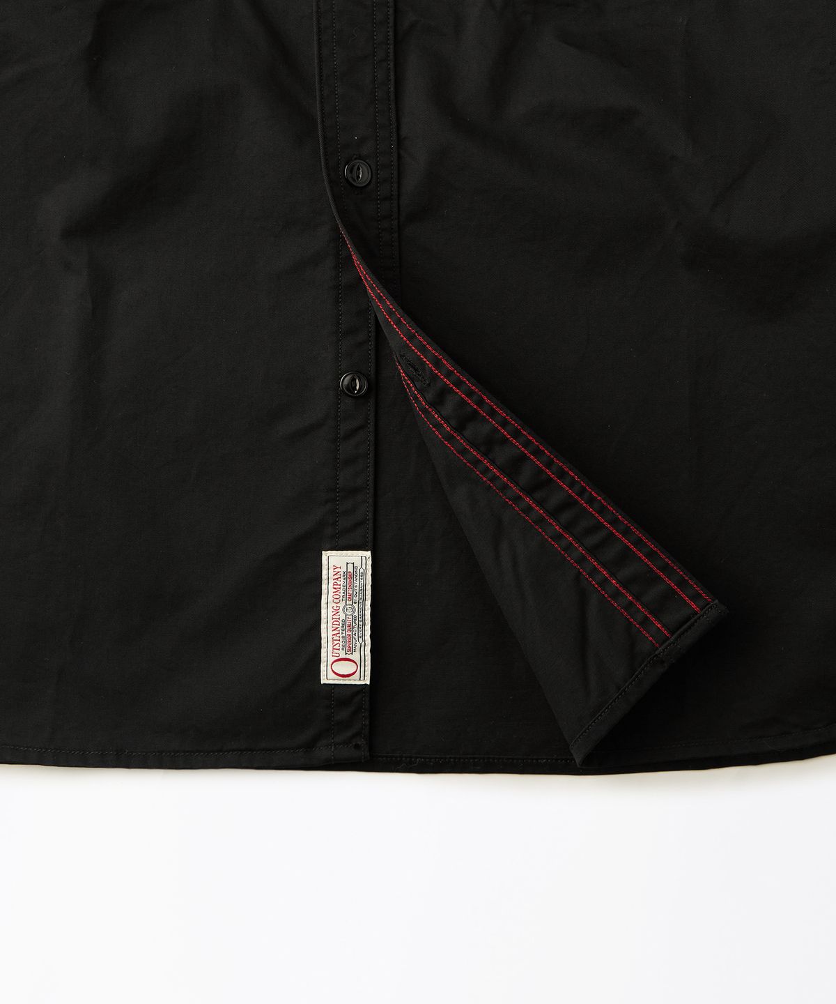 아웃스탠딩(OUTSTANDING) [LOONEY TUNES] TRIPLE STITCH MECHANIC SHIRT_BLACK