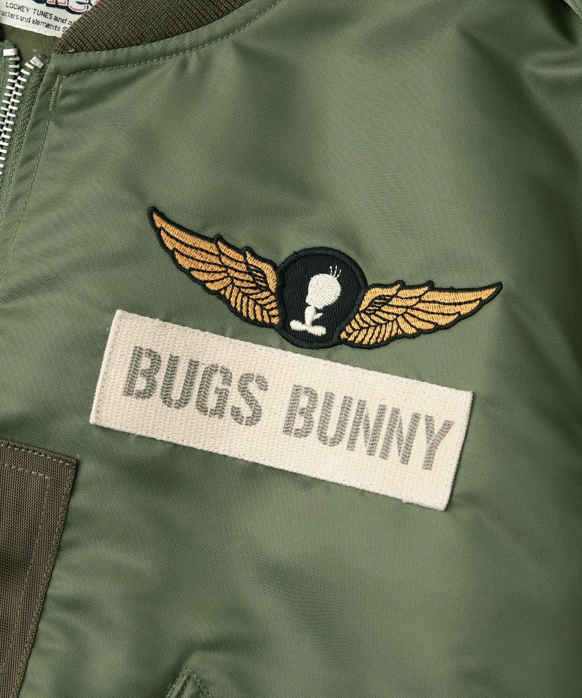 아웃스탠딩(OUTSTANDING) [LOONEY TUNES] L-2B JACKET_OLIVE GREEN