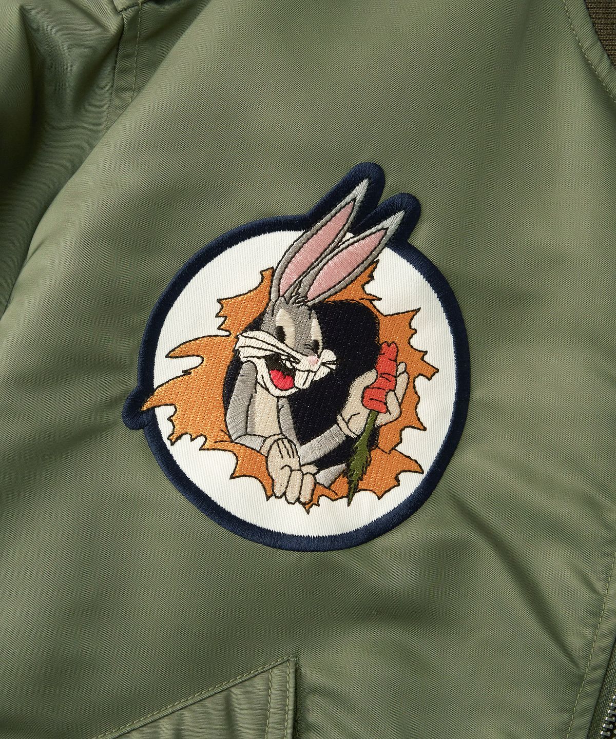 아웃스탠딩(OUTSTANDING) [LOONEY TUNES] L-2B JACKET_OLIVE GREEN