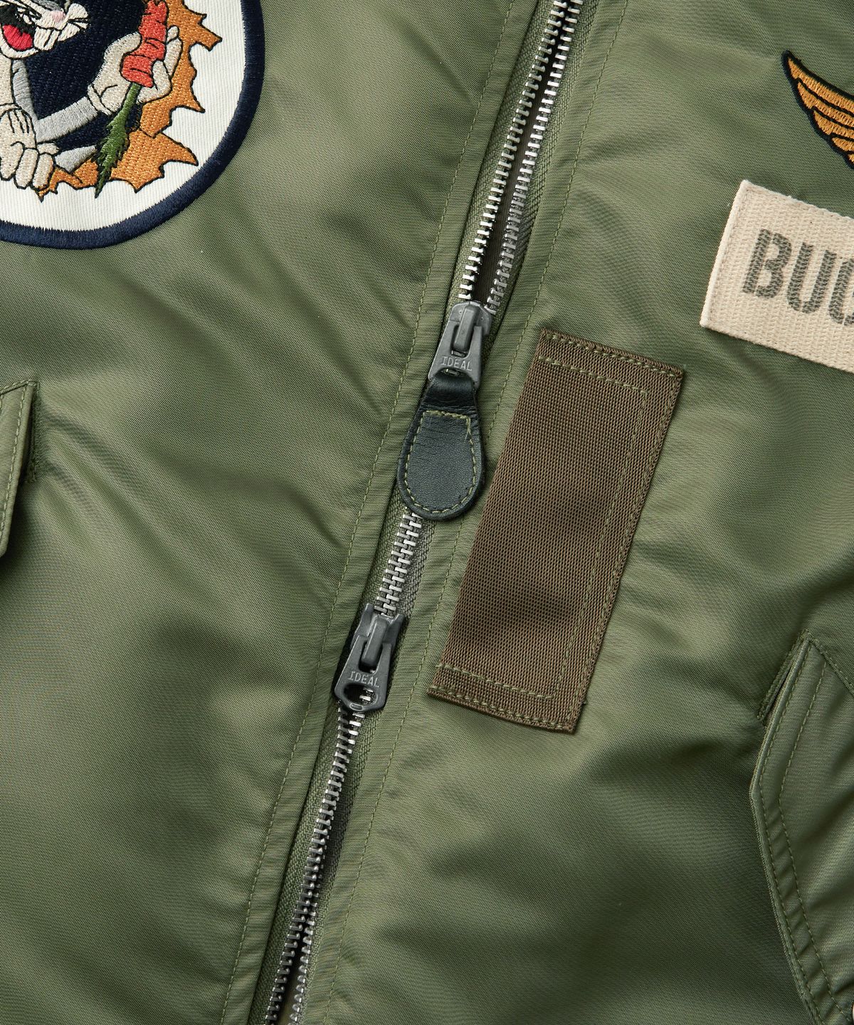아웃스탠딩(OUTSTANDING) [LOONEY TUNES] L-2B JACKET_OLIVE GREEN