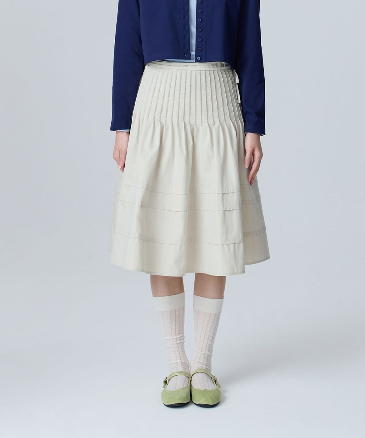 락피쉬웨더웨어(ROCKFISH WEATHERWEAR) PINTUCK SKIRT - 3 colors