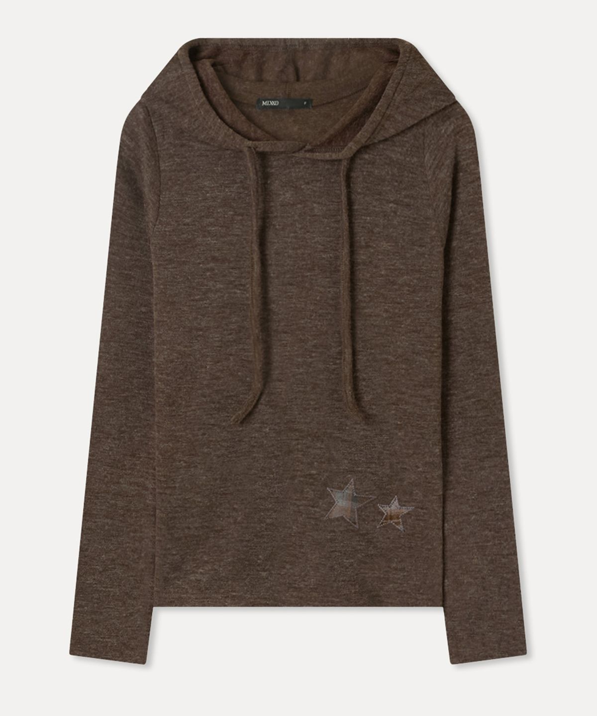 미쏘(MIXXO) 별 패치 후드 티셔츠 RE LWG128S_MIWLWG21QS