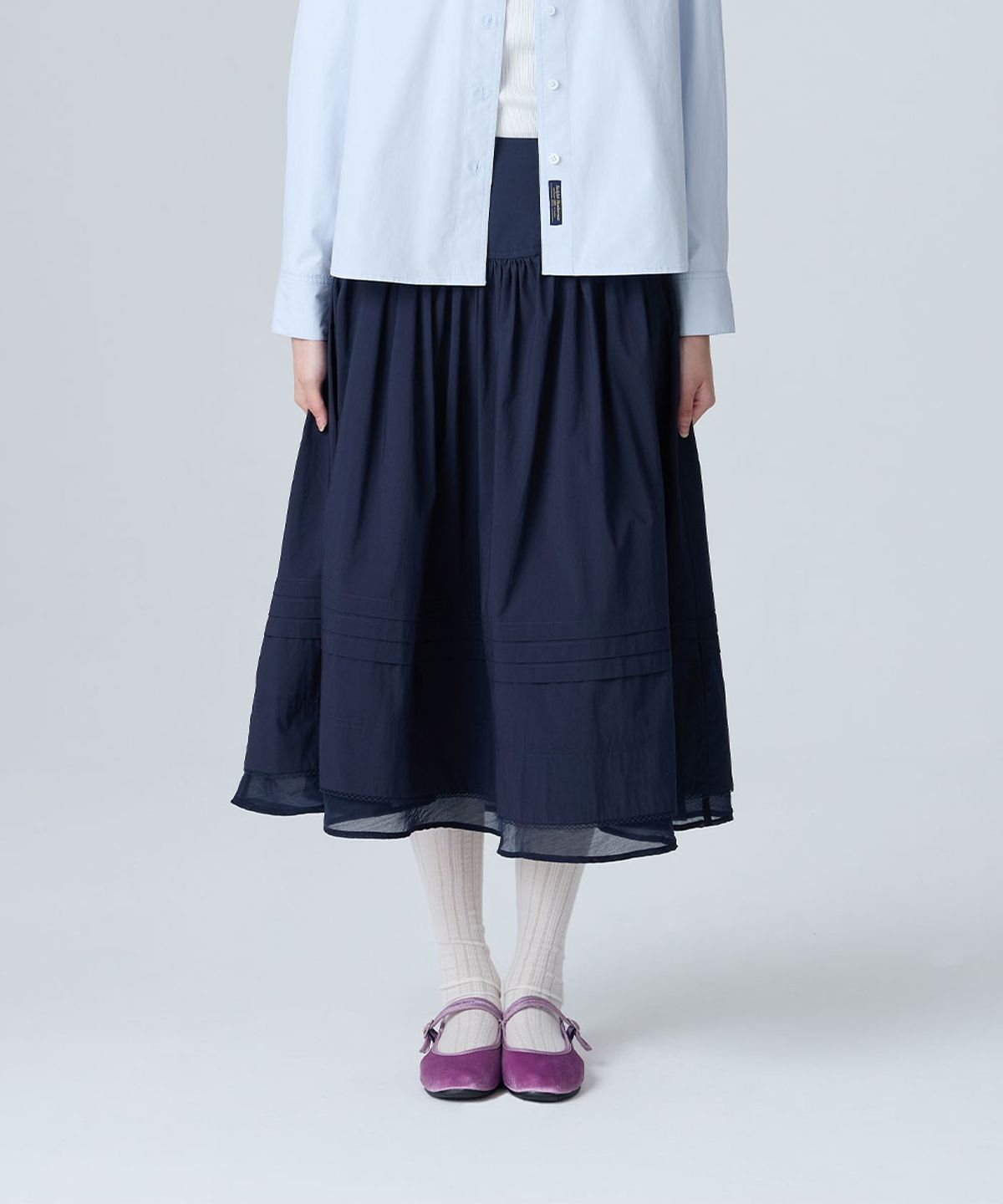 락피쉬웨더웨어(ROCKFISH WEATHERWEAR) COTTON FLARE SKIRT - 2 colors