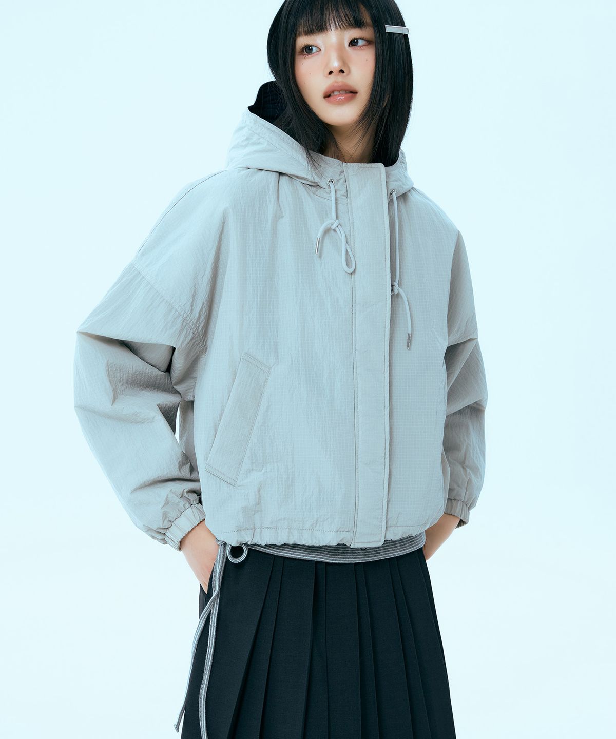 미쏘(MIXXO) 플리츠 랩 스커트_MIWWHG913C