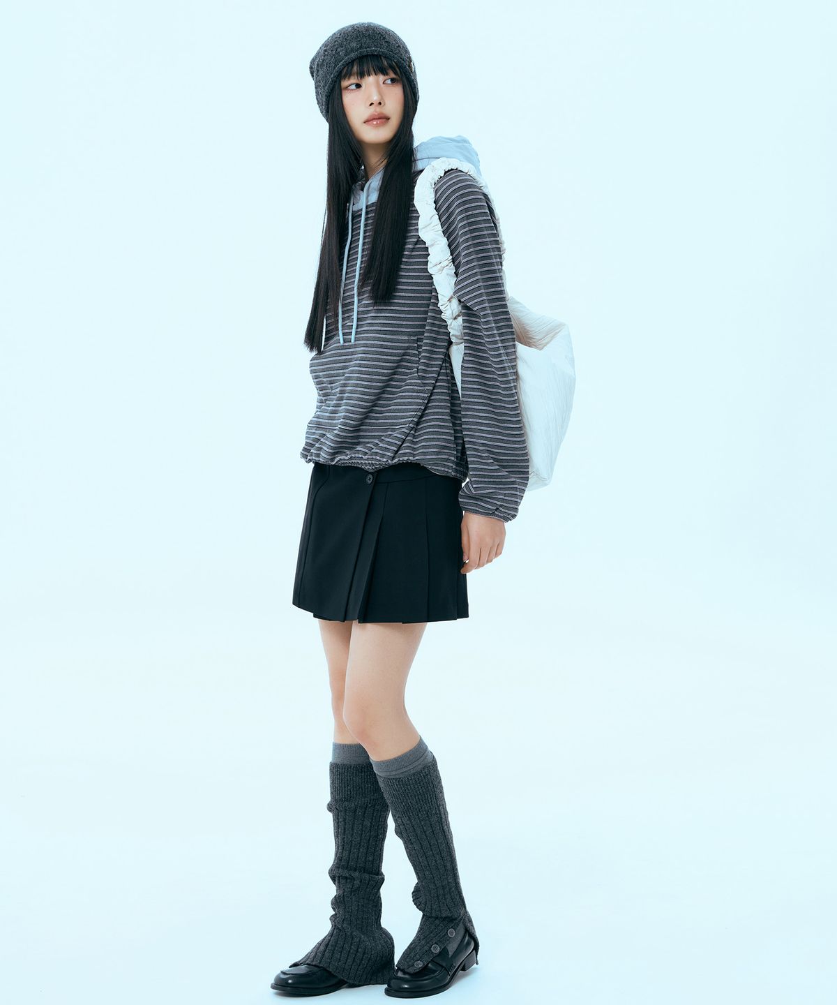 미쏘(MIXXO) 플리츠 미니 스커트_MIWWHG336C