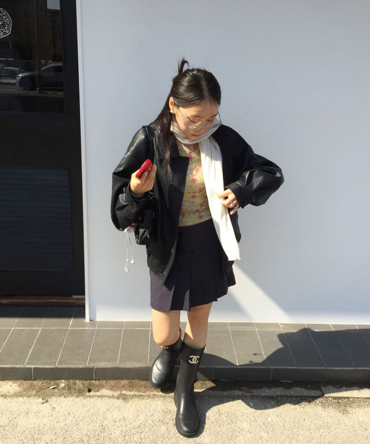 미쏘(MIXXO) 플리츠 미니 스커트_MIWWHG336C