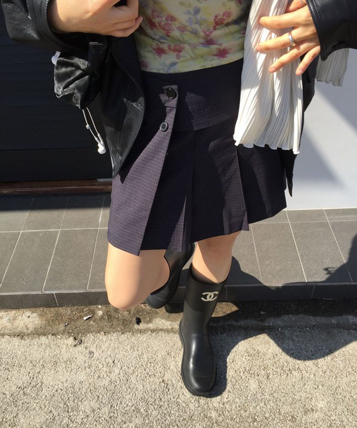 미쏘(MIXXO) 플리츠 미니 스커트_MIWWHG336C