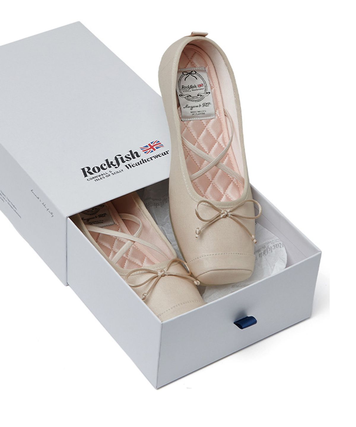 락피쉬웨더웨어(ROCKFISH WEATHERWEAR) TOE CAP BALLET FLATS - 5 colors