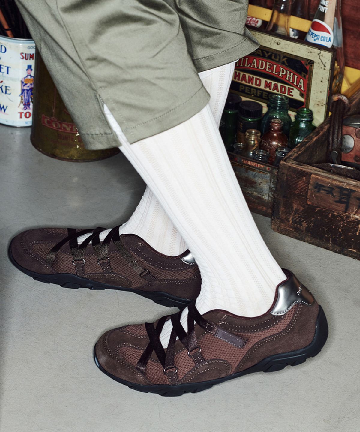 락피쉬웨더웨어(ROCKFISH WEATHERWEAR) ZANE X-STRAP SNEAKERS - 4 colors