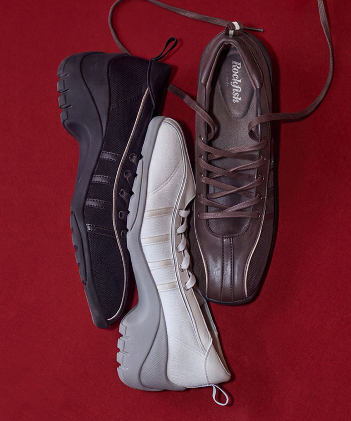 락피쉬웨더웨어(ROCKFISH WEATHERWEAR) BLISS HEEL LACEUP SNEAKERS - 3 colors