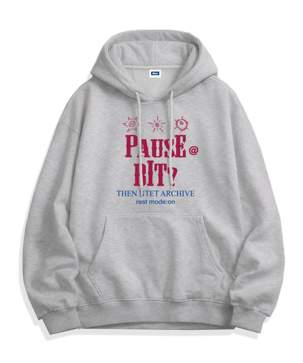 엔티이티(NTET) pause a bit hoodie (3color)