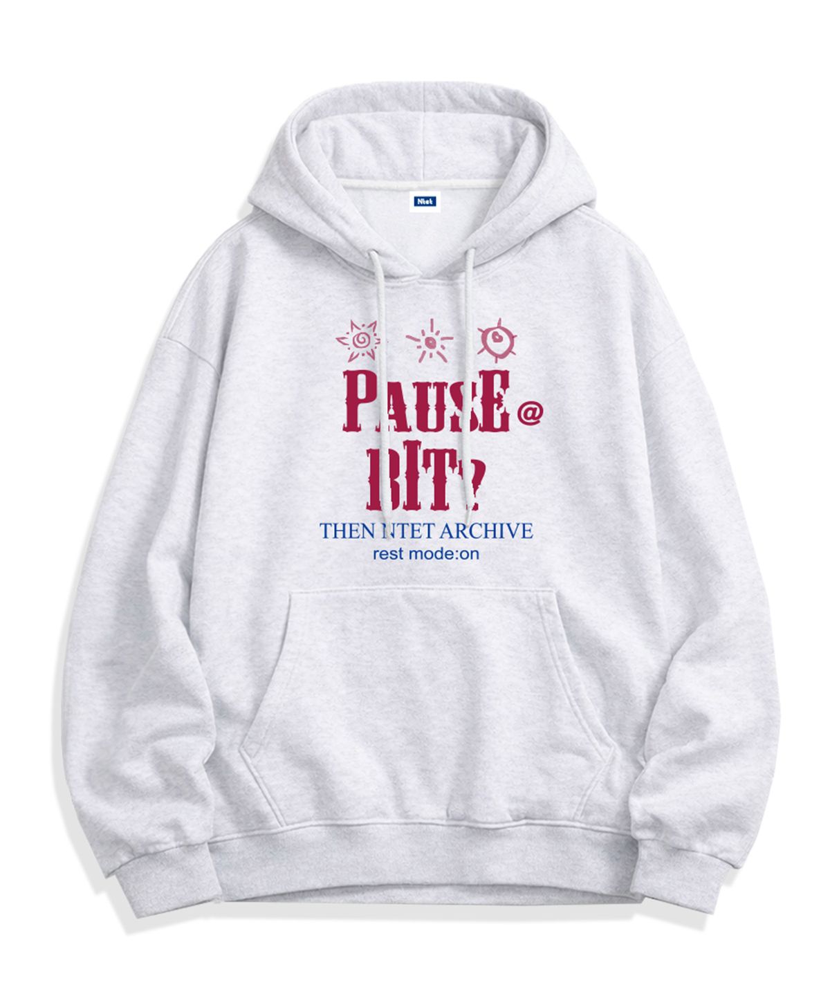엔티이티(NTET) pause a bit hoodie (3color)
