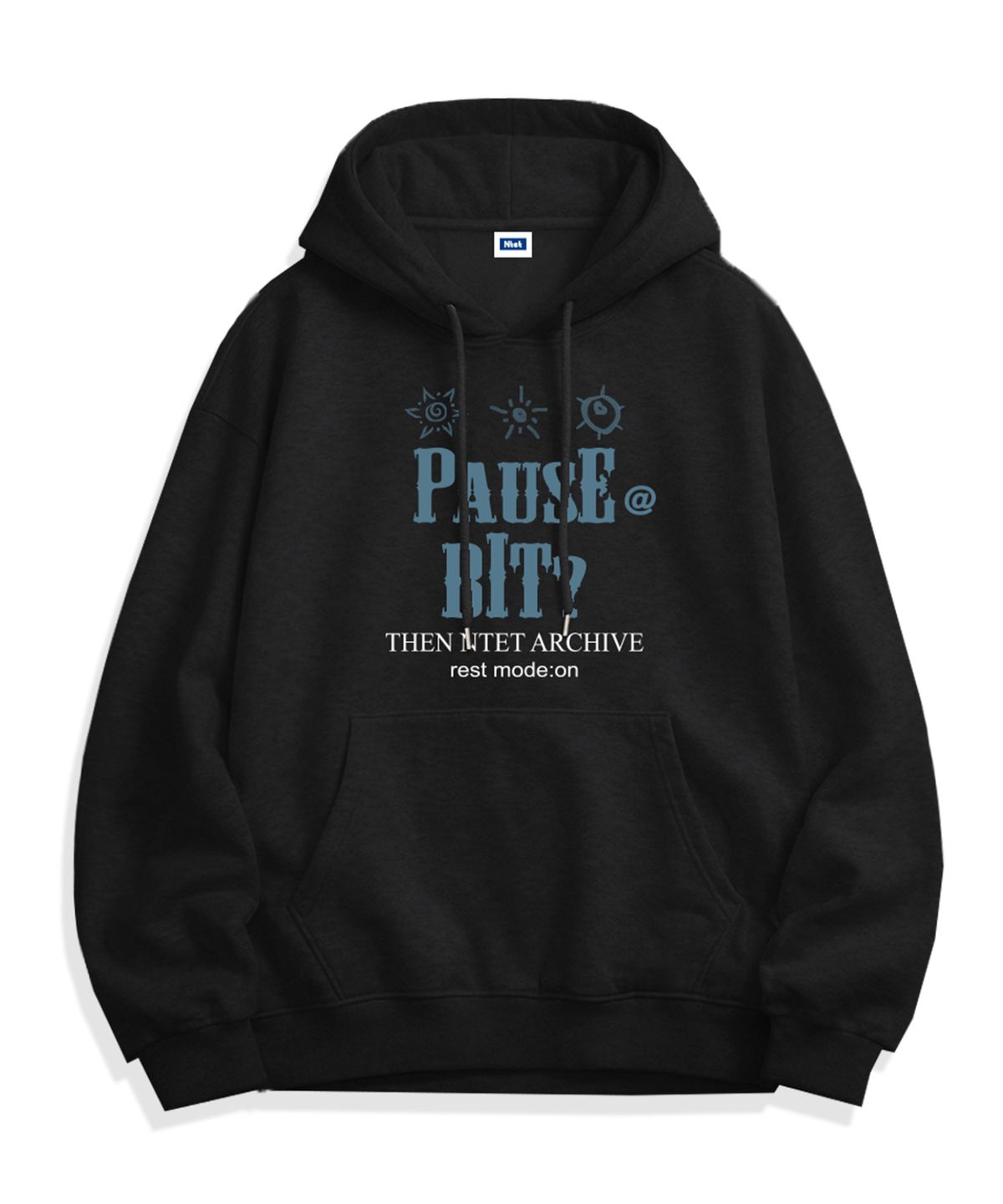 엔티이티(NTET) pause a bit hoodie (3color)