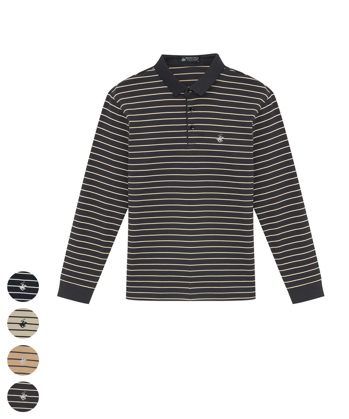 비버리힐스 폴로클럽(BHPOLOCLUB) 남성 데일리 핀 스트라이프 PK티셔츠 4Color TS365