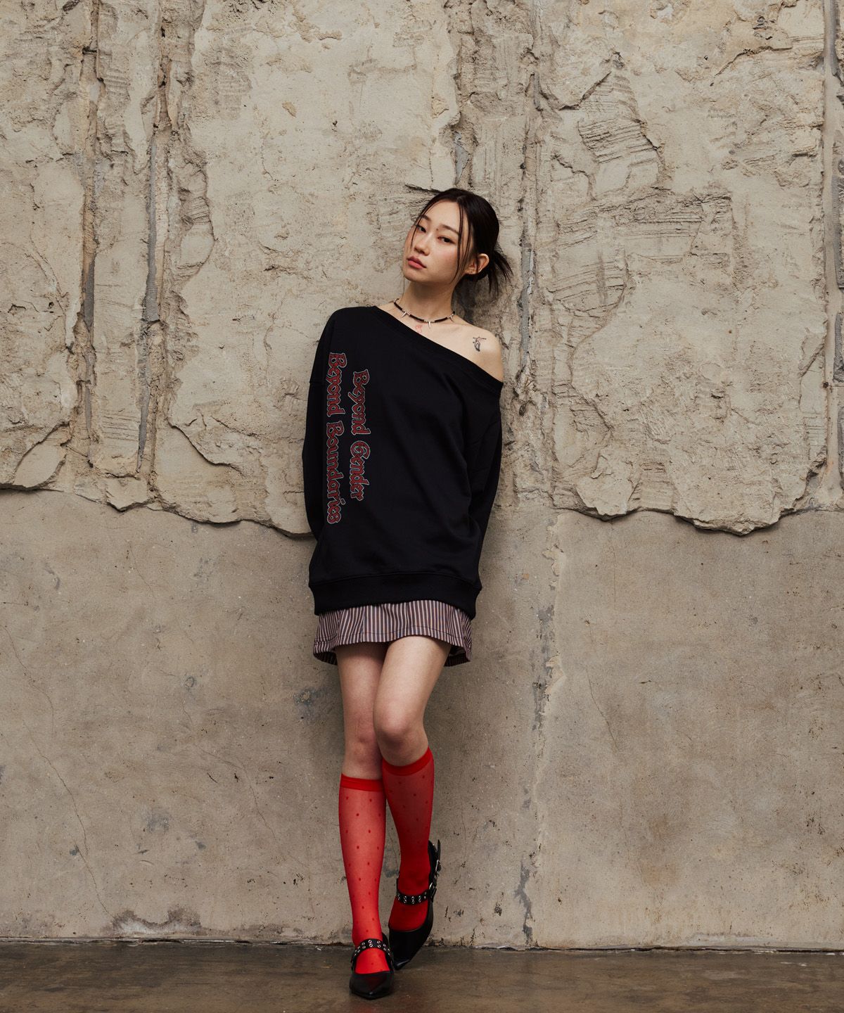 베테제(VETEZE) BGBB Stud Point Off Shoulder MTM (Black)