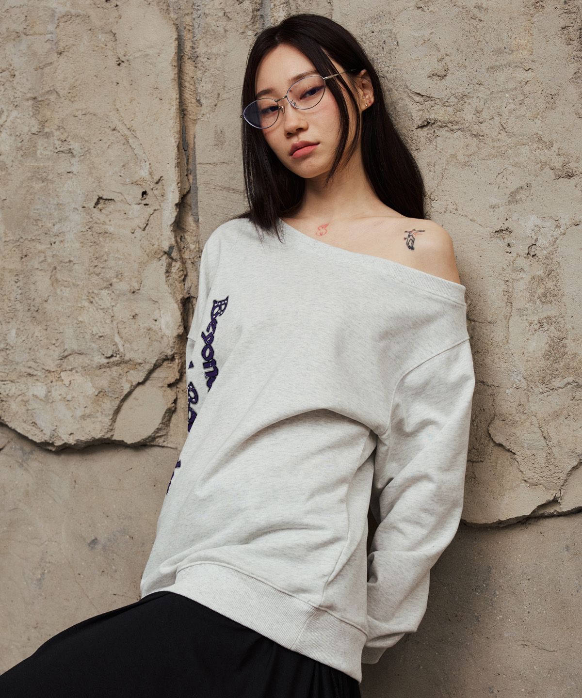 베테제(VETEZE) BGBB Stud Point Off Shoulder MTM (Gray)