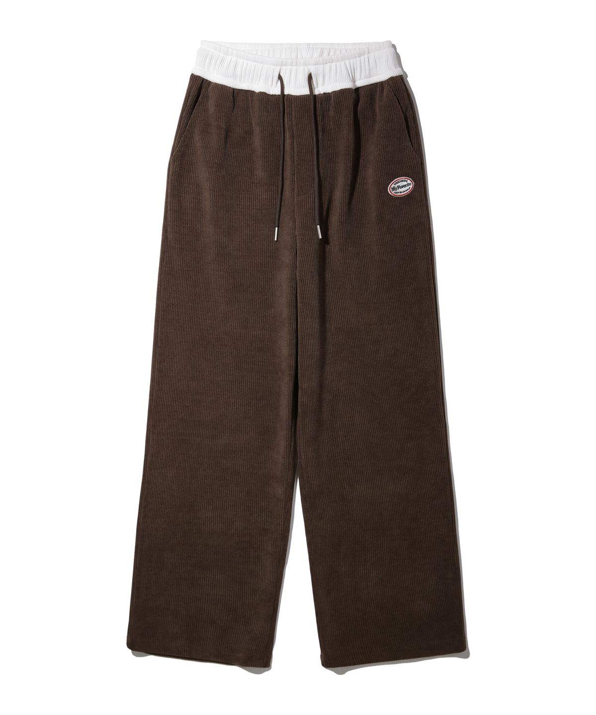 앨빈클로(ALVINCLO) 와펜 코듀로이 밴딩 배색 와이드 팬츠 DLX1375 (3 COLOR)