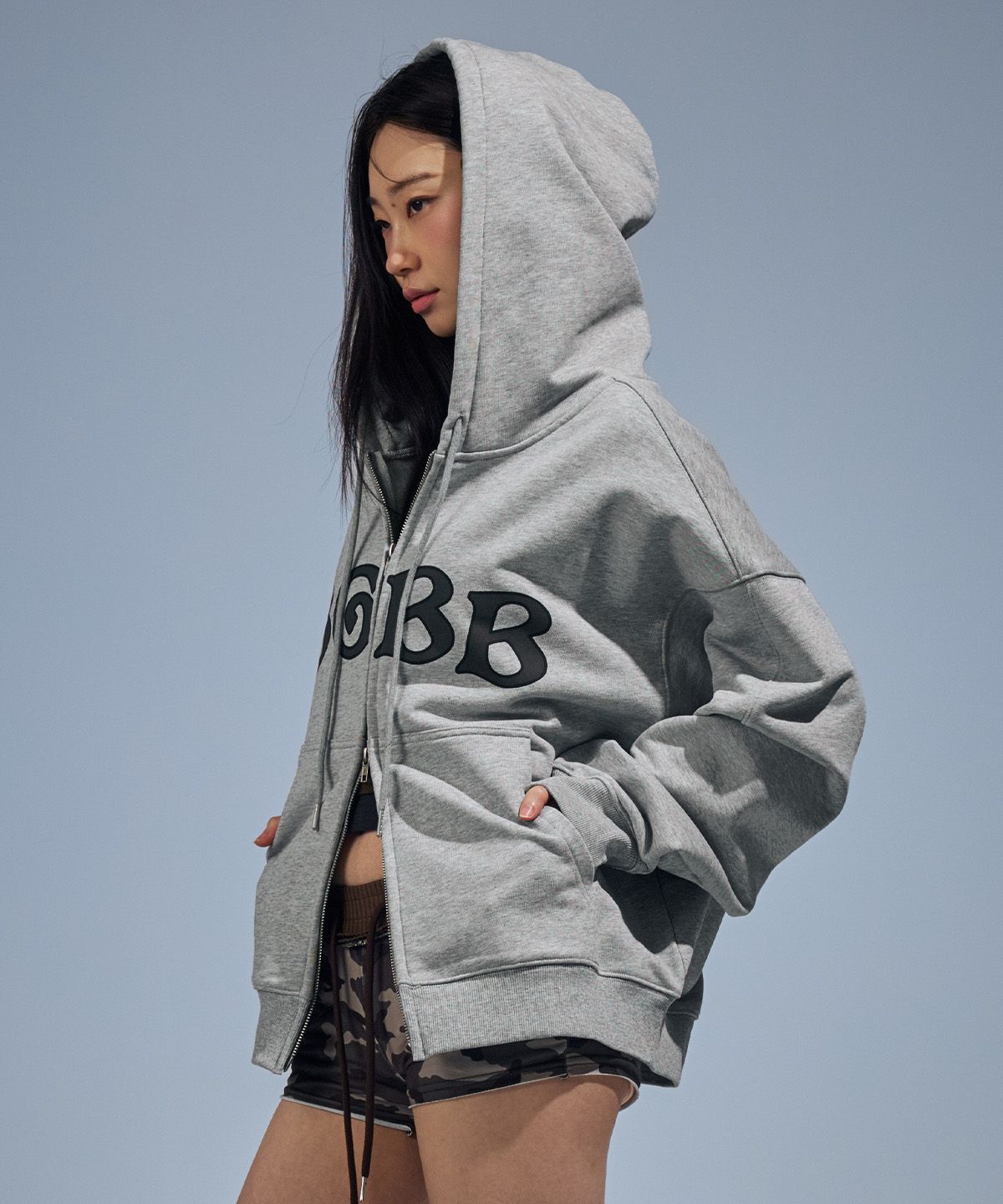 베테제(VETEZE) BGBB Zip-Up Hoodie (Gray)
