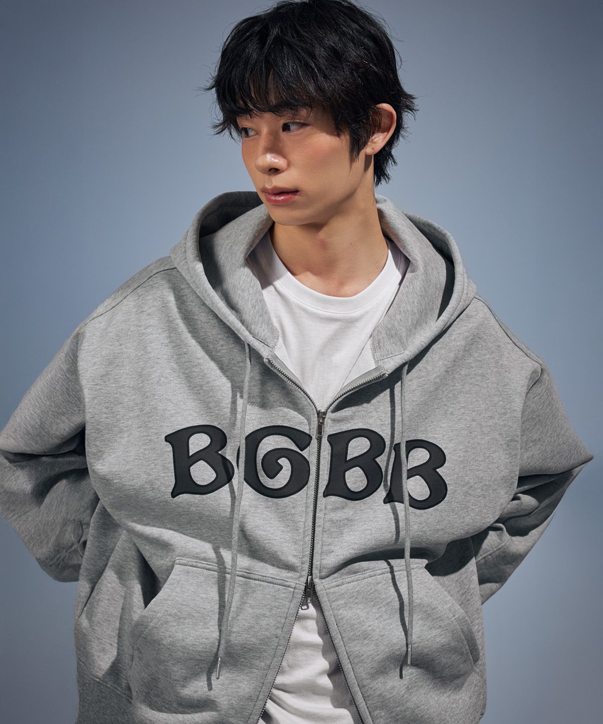 베테제(VETEZE) BGBB Zip-Up Hoodie (Gray)