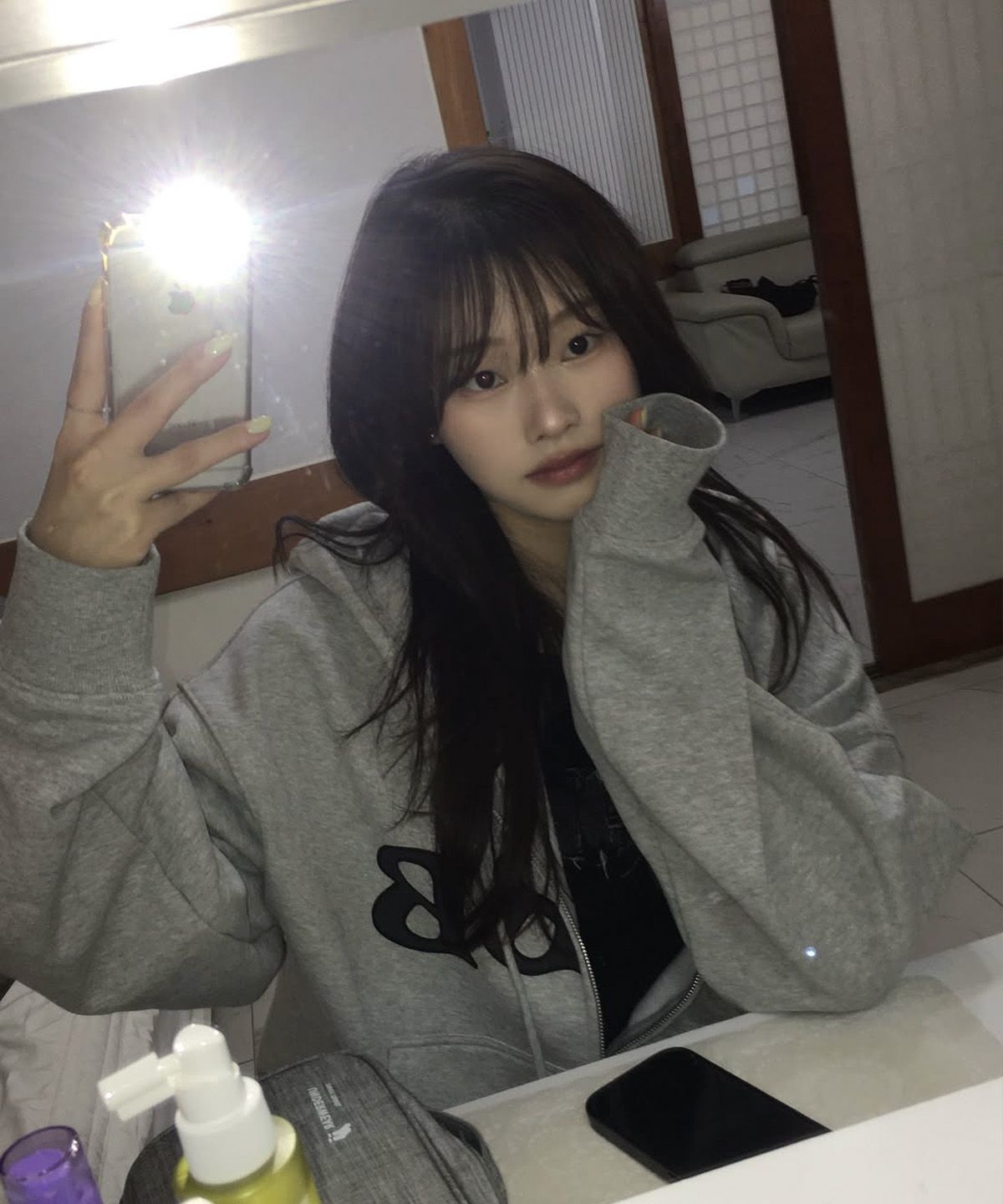 베테제(VETEZE) BGBB Zip-Up Hoodie (Gray)