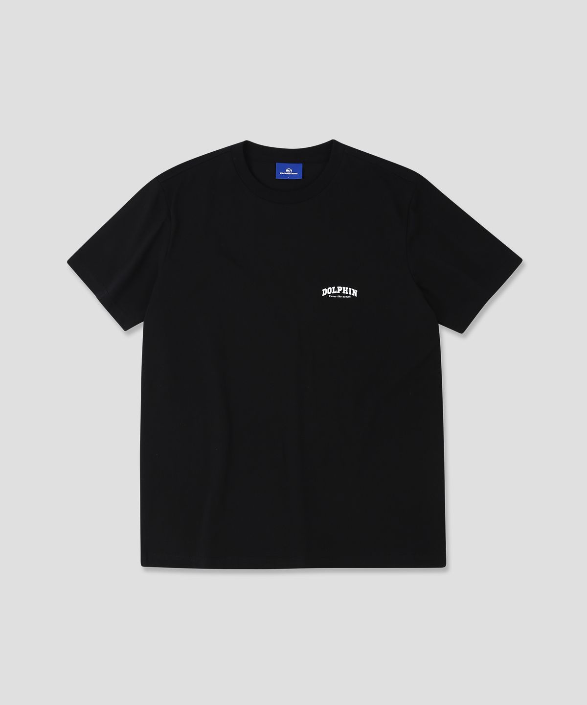 돌핀웨이브어패럴(DOLPHIN WAVE APPAREL) [3팩]돌핀 아치로고 티셔츠 화이트 & 화이트 & 블랙