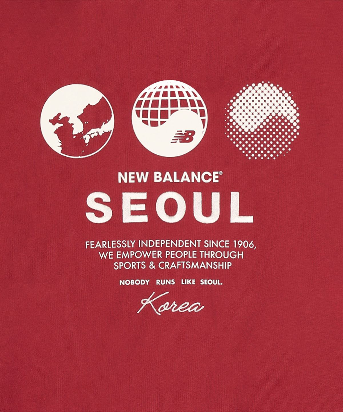 뉴발란스(NEW BALANCE) NBN0G2A013 / UNI NB 서울 글로벌 익스클루시브 후드티 (RED)