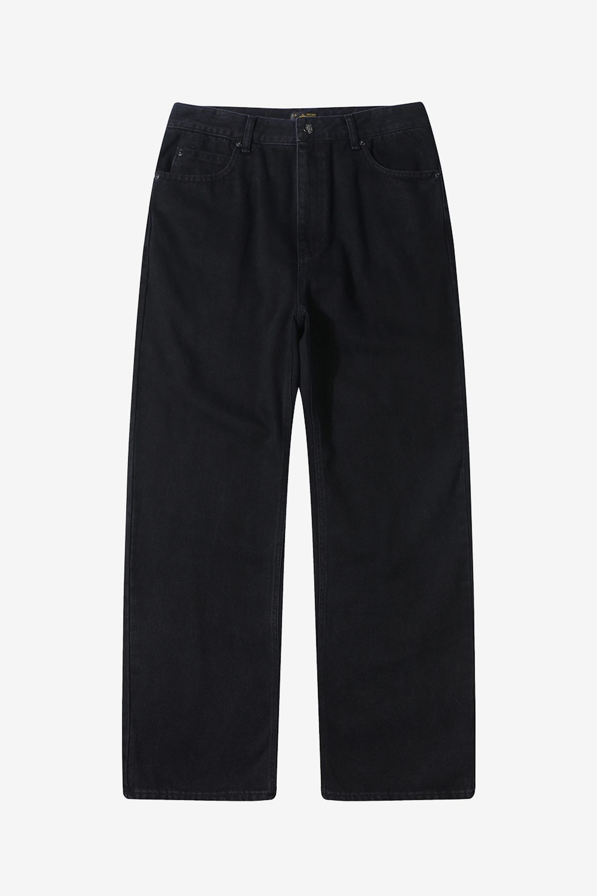 르몽생미셸(LE MONT ST MICHEL) Red tab black washed Denim_Black