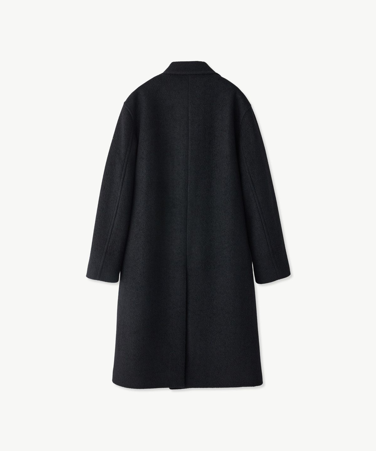 에스티코(STCO) 더블 브레스티드 부클 WOOL 코트_블랙 (오버핏)_SCTVD75OSB