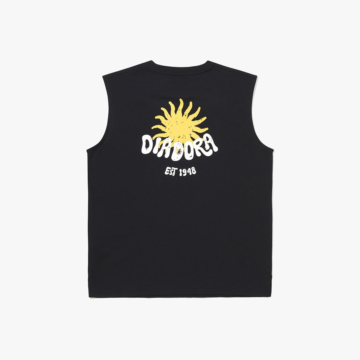 디아도라(diadora) SUN 그래픽 에어텍스 슬리브리스 블랙 BLACK