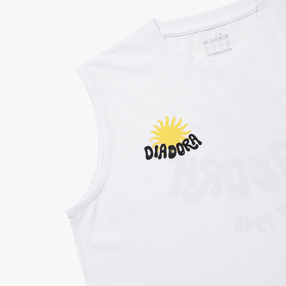 디아도라(diadora) SUN 그래픽 에어텍스 슬리브리스 화이트 OFF WHITE