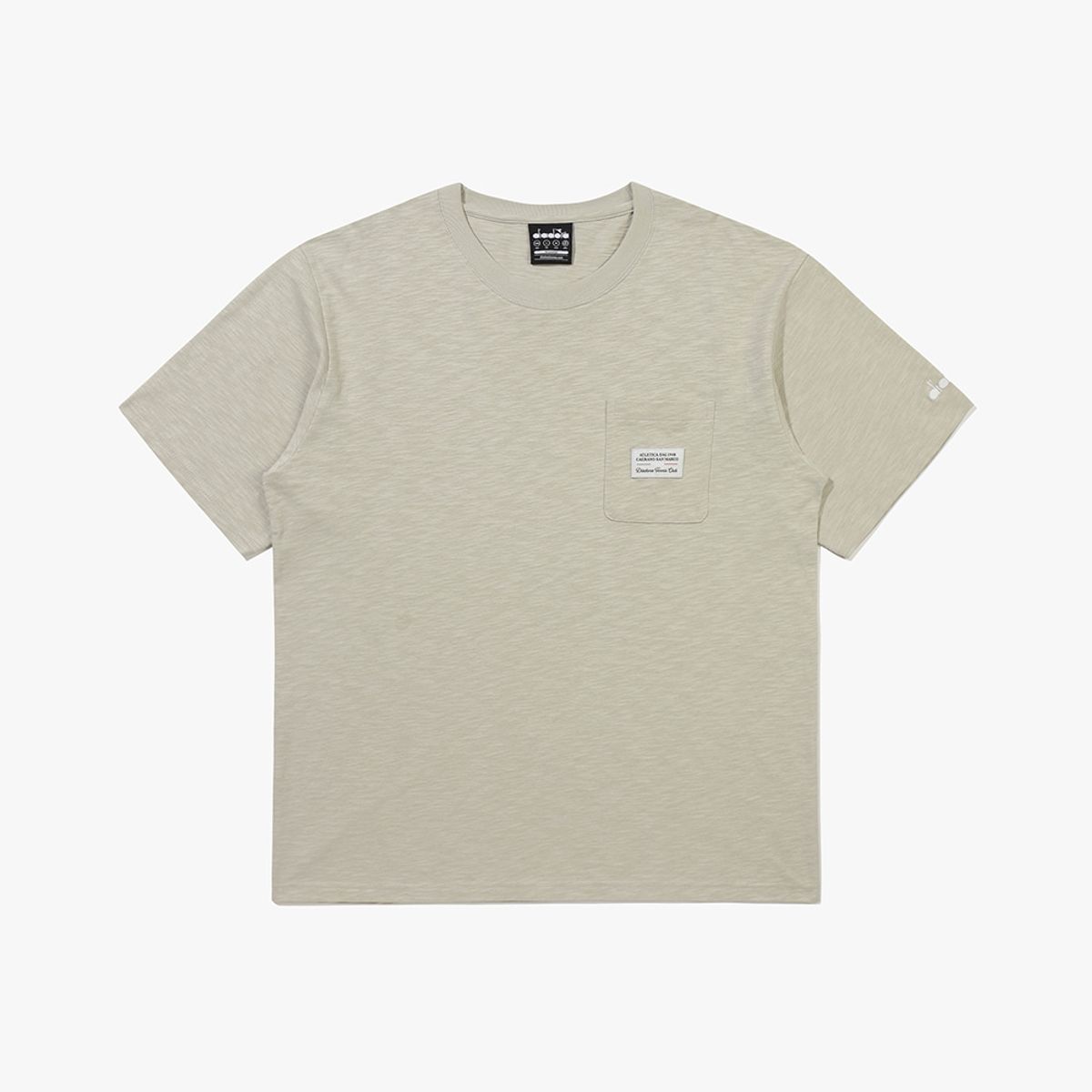 디아도라(diadora) 심볼 와펜 반팔 티셔츠 베이지 BEIGE