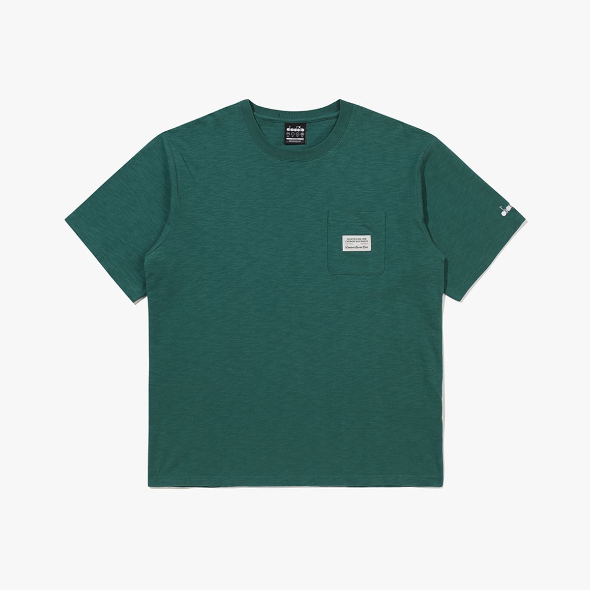 디아도라(diadora) 심볼 와펜 반팔 티셔츠 그린 GREEN
