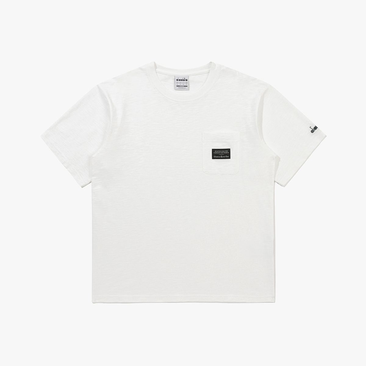 디아도라(diadora) 심볼 와펜 반팔 티셔츠 아이보리 IVORY