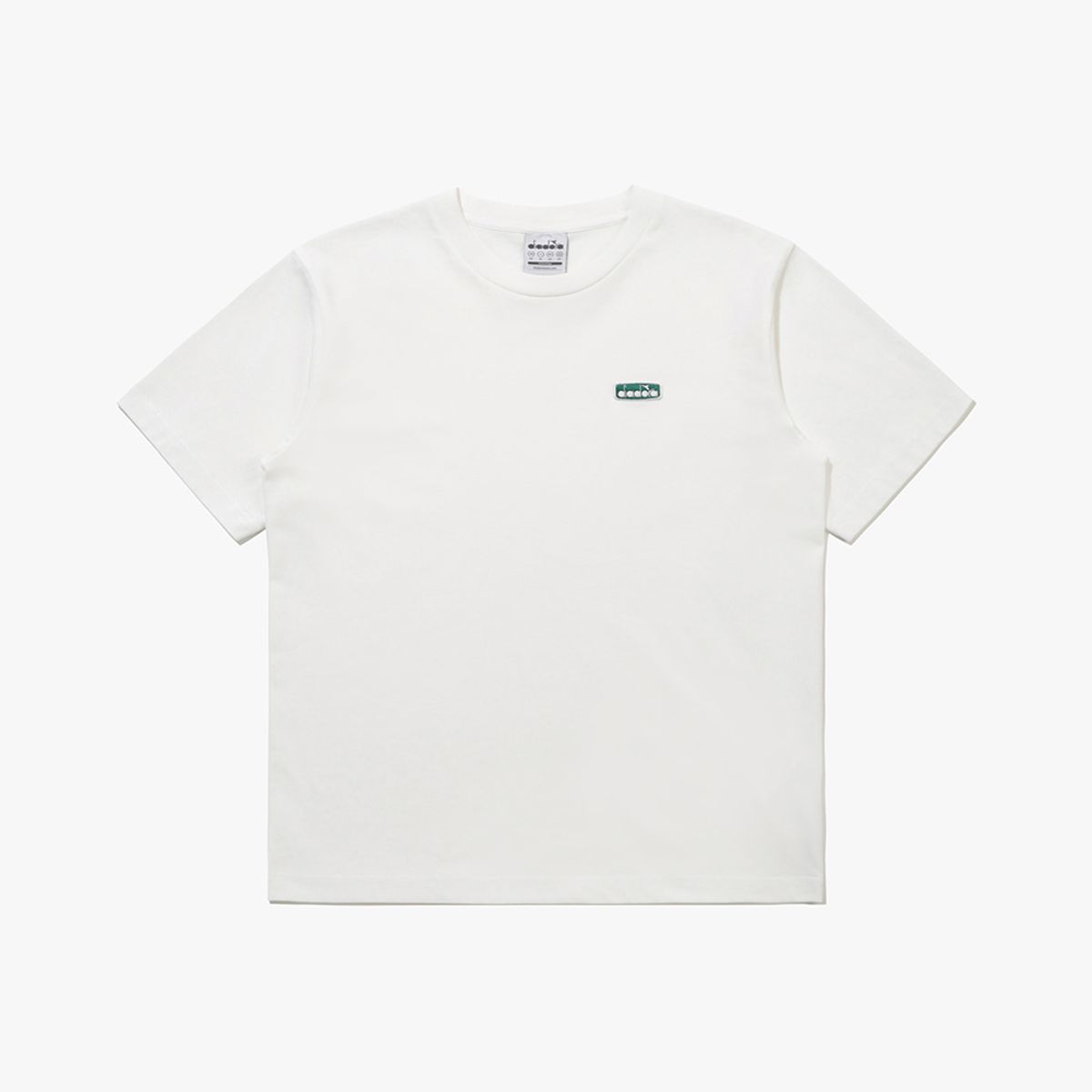 디아도라(diadora) 컴피 와펜 베이직 반팔 티셔츠 IVORY