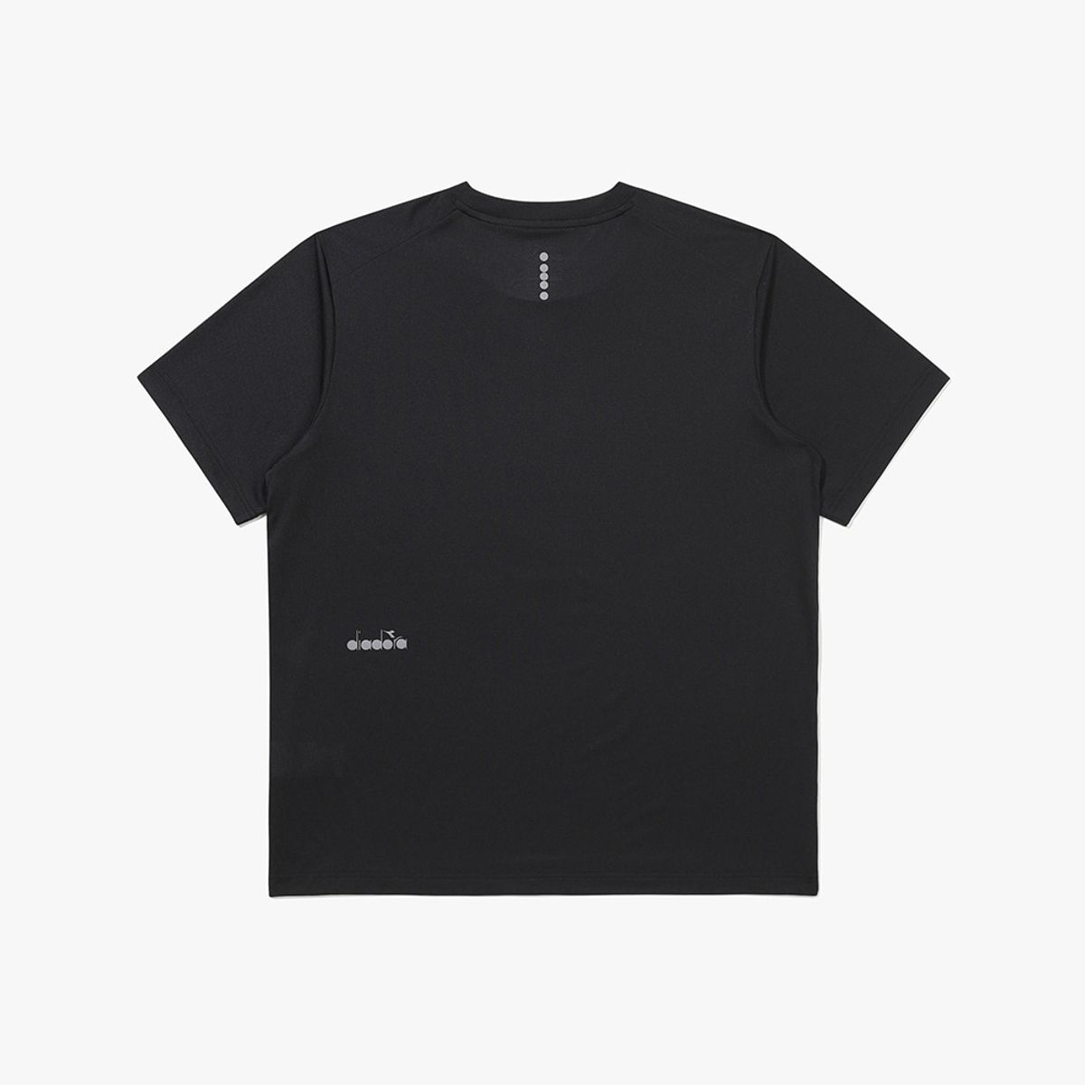 디아도라(diadora) 기능성 폴리 메쉬 러닝 반팔 티셔츠 블랙 BLACK