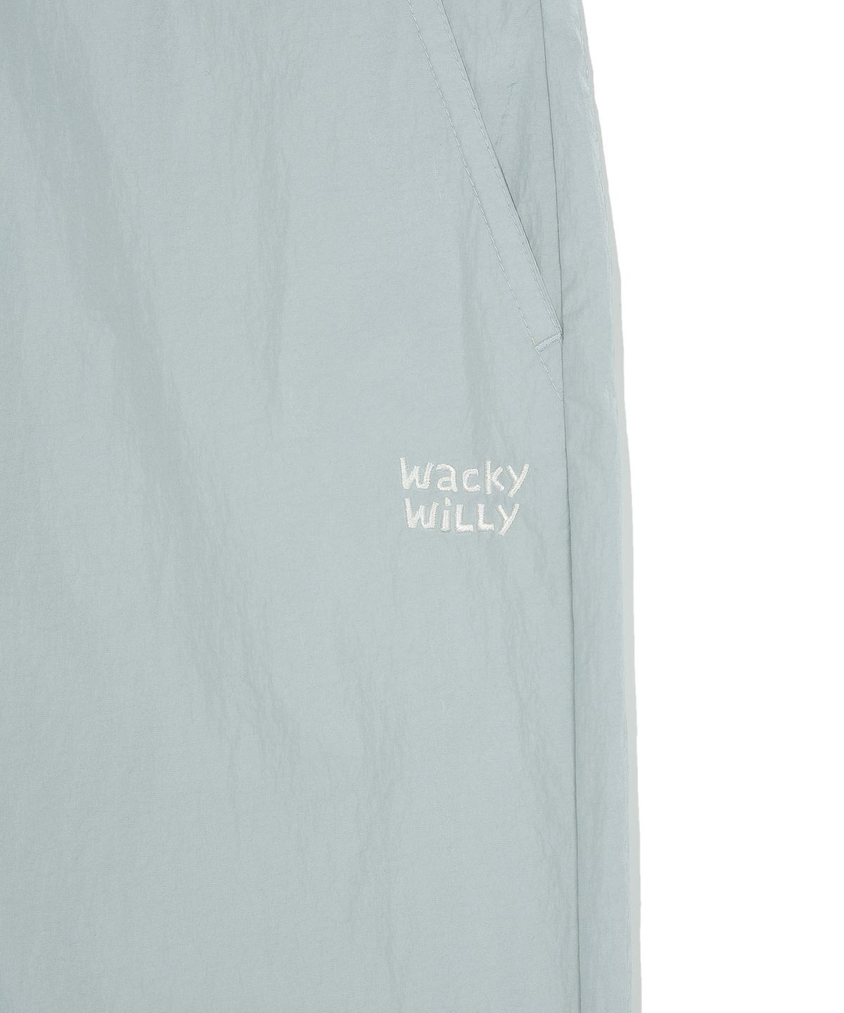 와키윌리(WACKY WILLY) 베이직 화섬 파라슈트 팬츠 블루