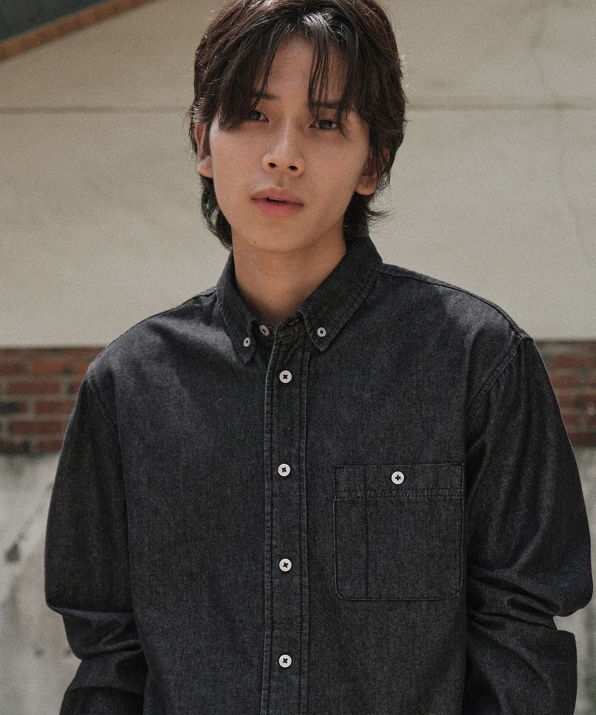 에스티코(STCO) DIEMS 9.5oz Vintage Denim Shirts 블랙 (이지핏)_DDSXZ13ESB