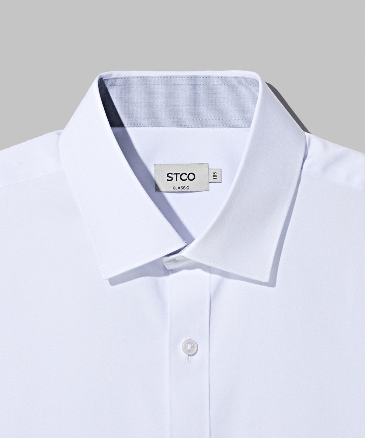 에스티코(STCO) [툭] 모달 폴리 셔츠 화이트 (클래식핏)_SDSXZ51CSW