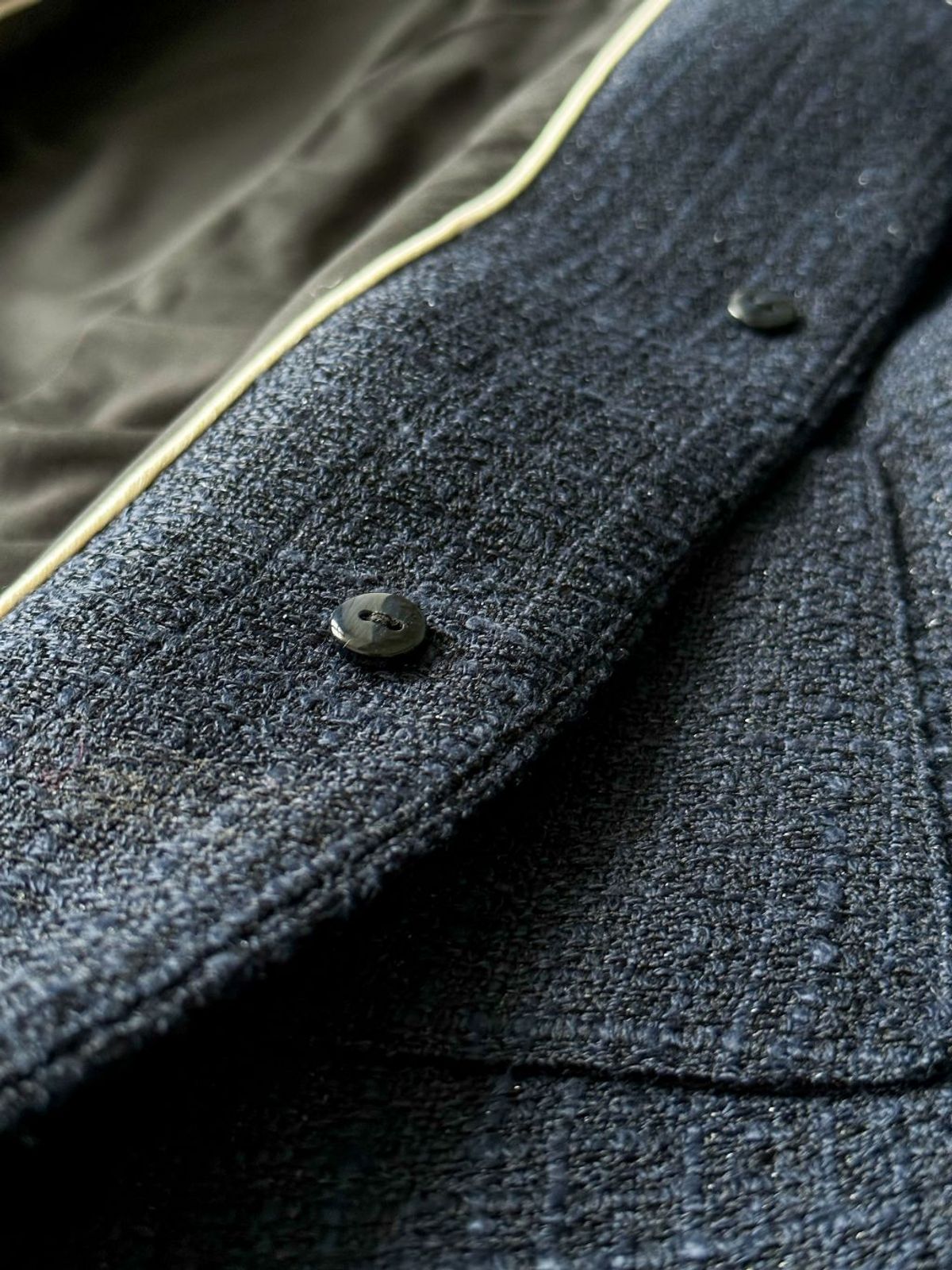 엘시 아일랜드(ELCY ISLAND) Classic Tailored Tweed Jacket (NAVY)