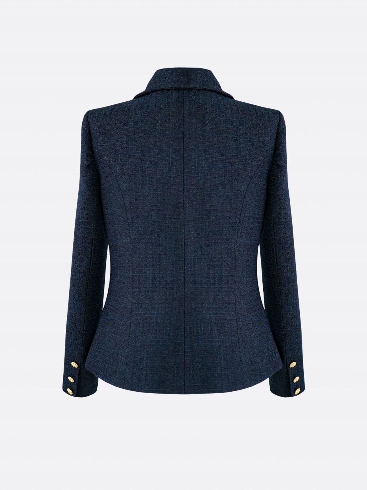 엘시 아일랜드(ELCY ISLAND) Classic Tailored Tweed Jacket (NAVY)
