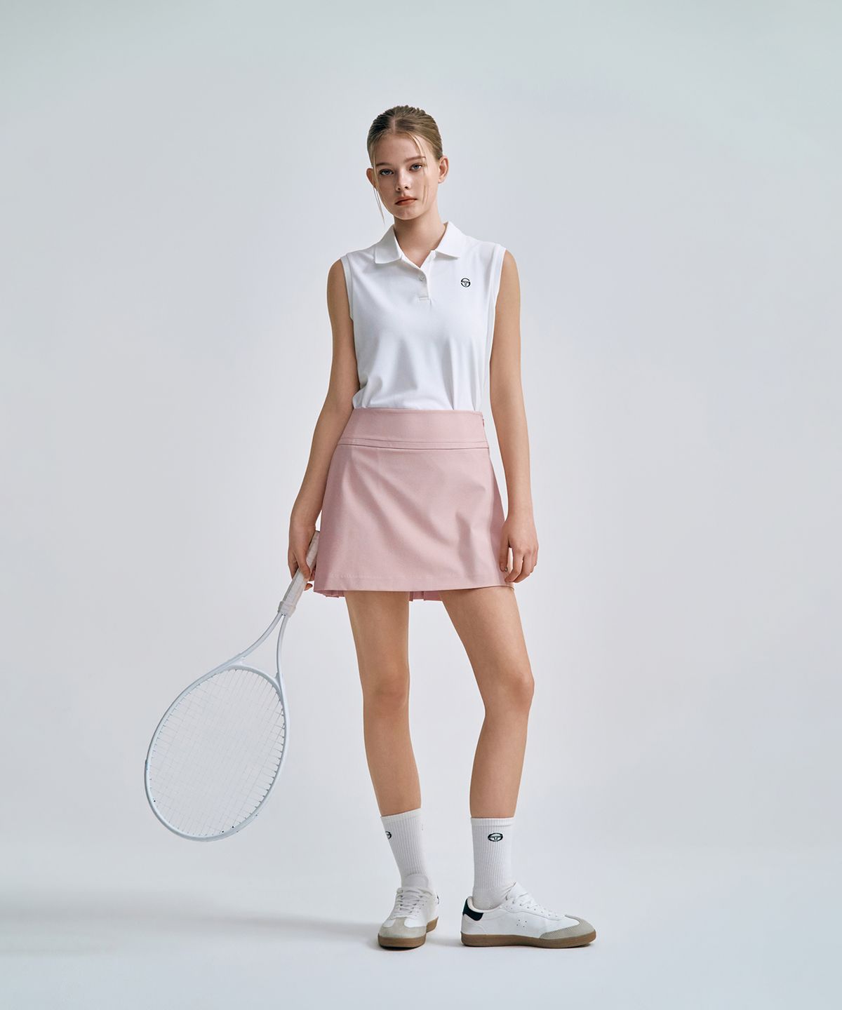 세르지오 타키니(SERGIO TACCHINI) W 플레잉 슬리브리스 폴로 (White)