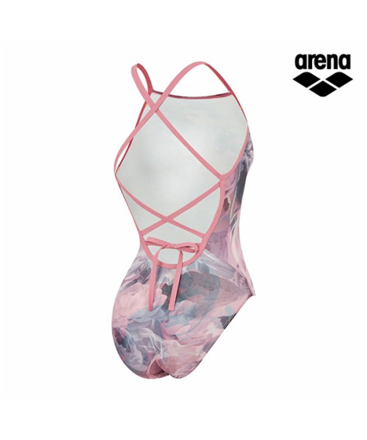 아레나(ARENA) 블루밍미스트 원피스 더블 크로스 스트랩 타이백 A6SL1LO63PNK