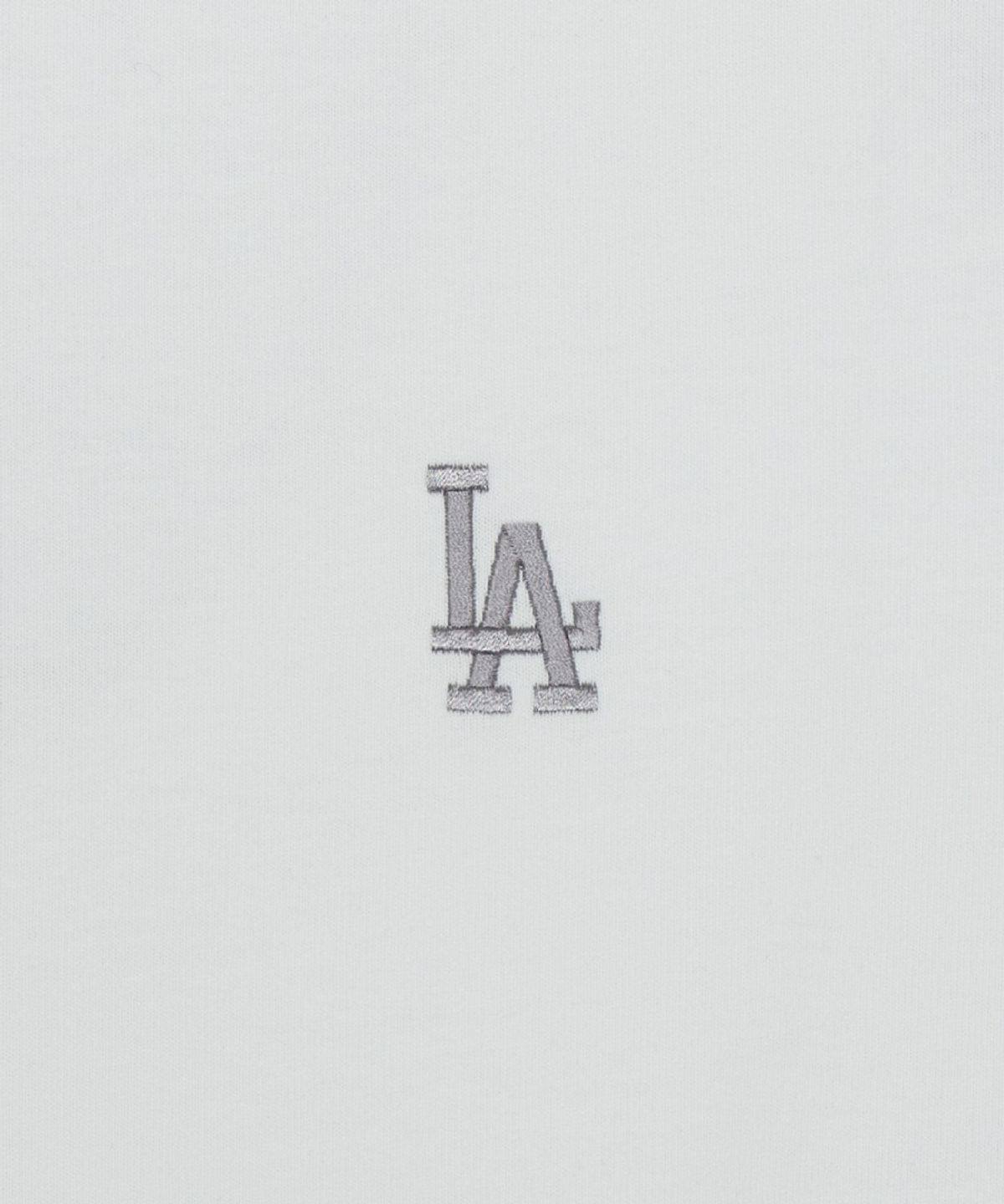 엠엘비(MLB) 베이직 헤비웨이트 오버핏 반팔 티셔츠 LA (White)
