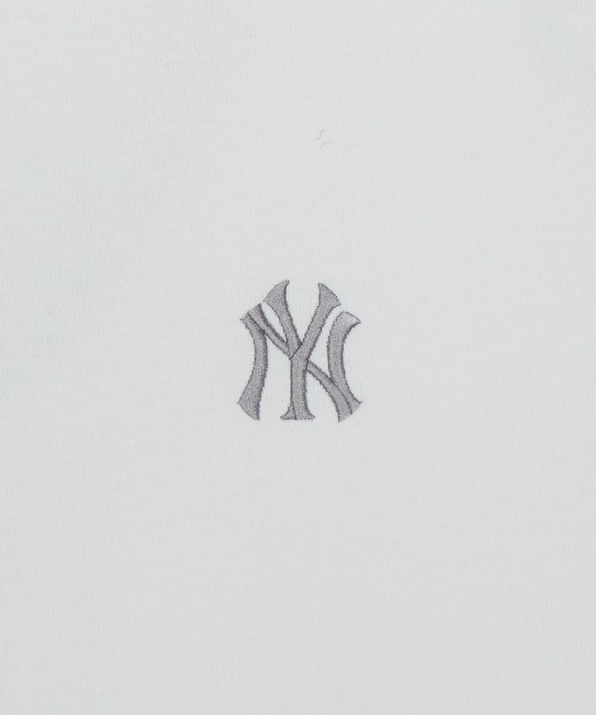 엠엘비(MLB) 베이직 헤비웨이트 오버핏 반팔 티셔츠 NY (White)